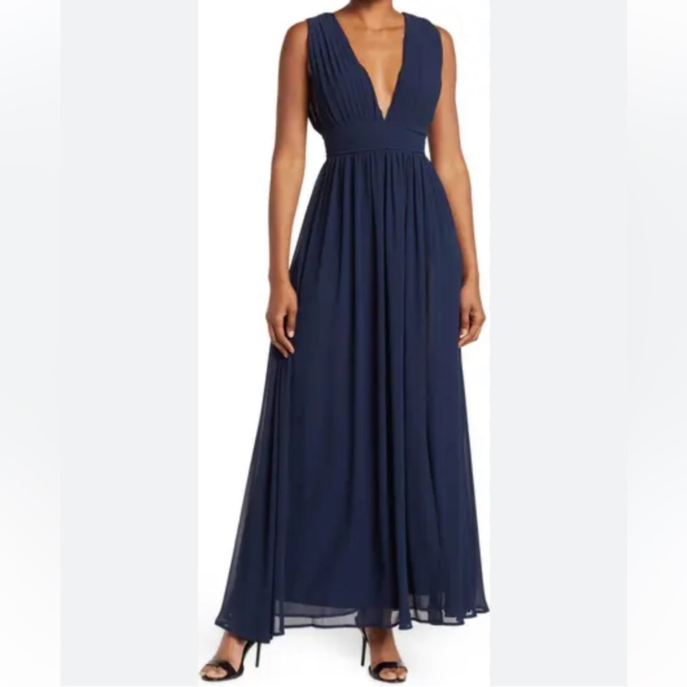 Fame and Partners Quincy Navy Dress